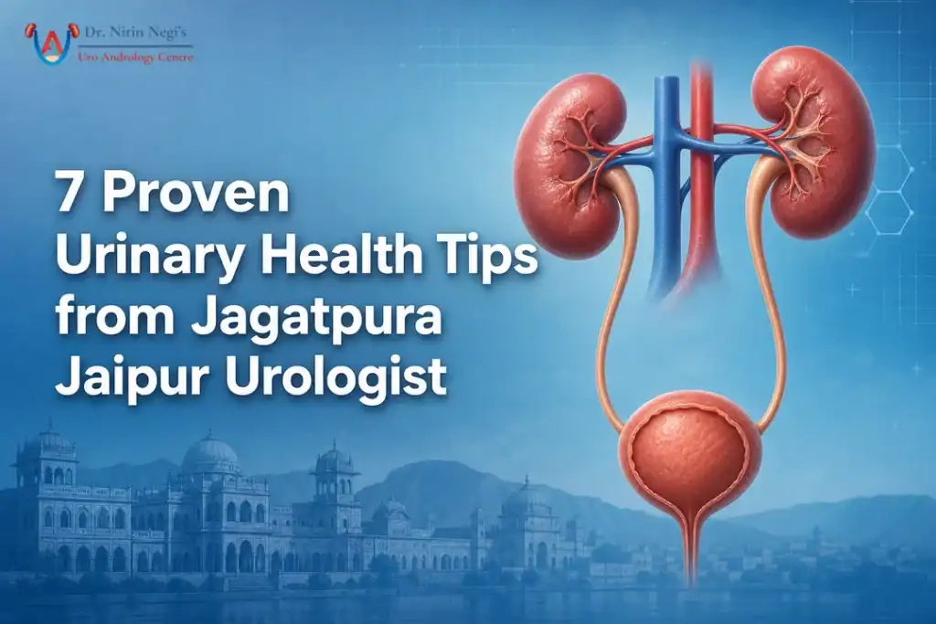 Medical illustration of kidneys and bladder for a Jagatpura Jaipur urologist blog.