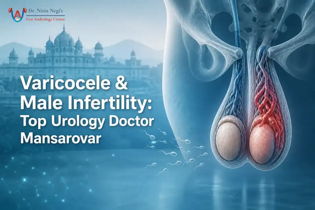 Illustration of varicocele and fertility explained by urology doctor mansarovar